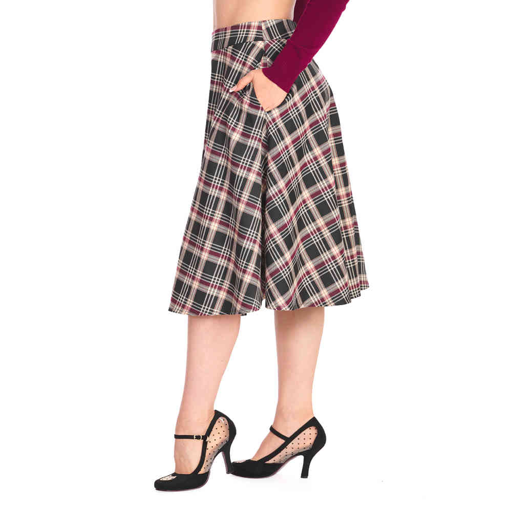 Banned - Winter Dreaming Swing Rok - Zwart